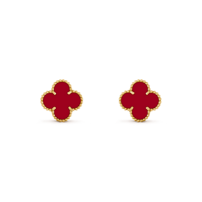 [Garvey ]CLOVER MEDIUM 1 MOTIFS CARNELIAN  EARRINGS