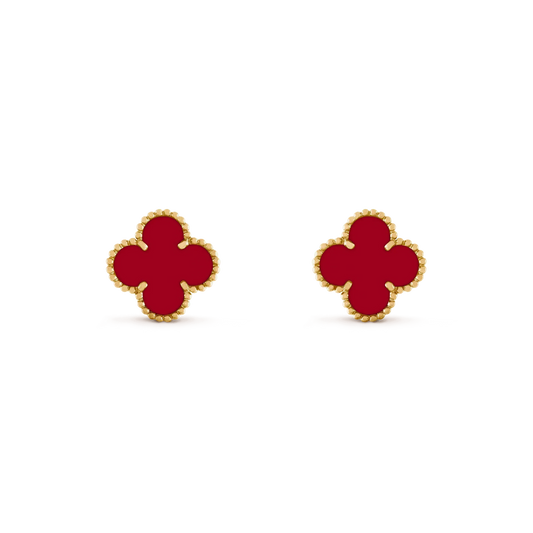 [Garvey ]CLOVER MEDIUM 1 MOTIFS CARNELIAN  EARRINGS