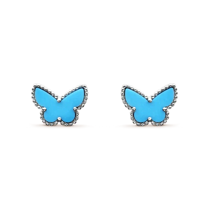 [Garvey ]BUTTERFLY TURQUOISE EARRINGS SILVER