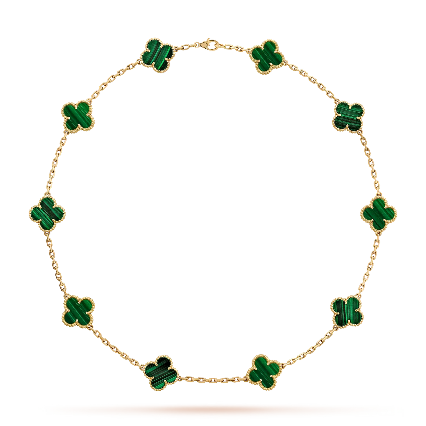 [Garvey]CLASSIC LUCKY 10-MOTIF CLOVER NECKLACE GOLD COLLECTION