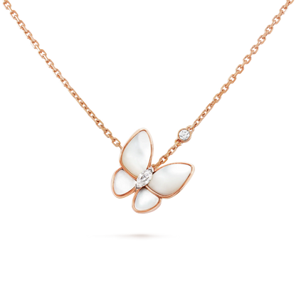 [Garvey ]BUTTERFLY MOP DIAMOND NECKLACE