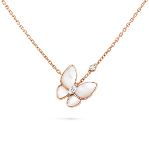 [Garvey ]BUTTERFLY MOP DIAMOND NECKLACE