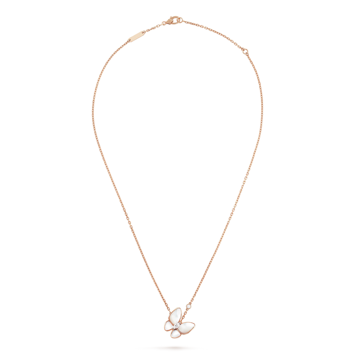 [Garvey ]BUTTERFLY MOP DIAMOND NECKLACE