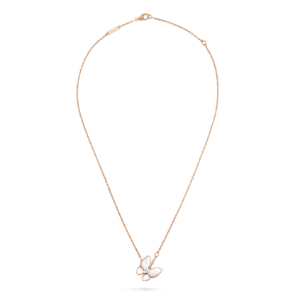 [Garvey ]BUTTERFLY MOP DIAMOND NECKLACE
