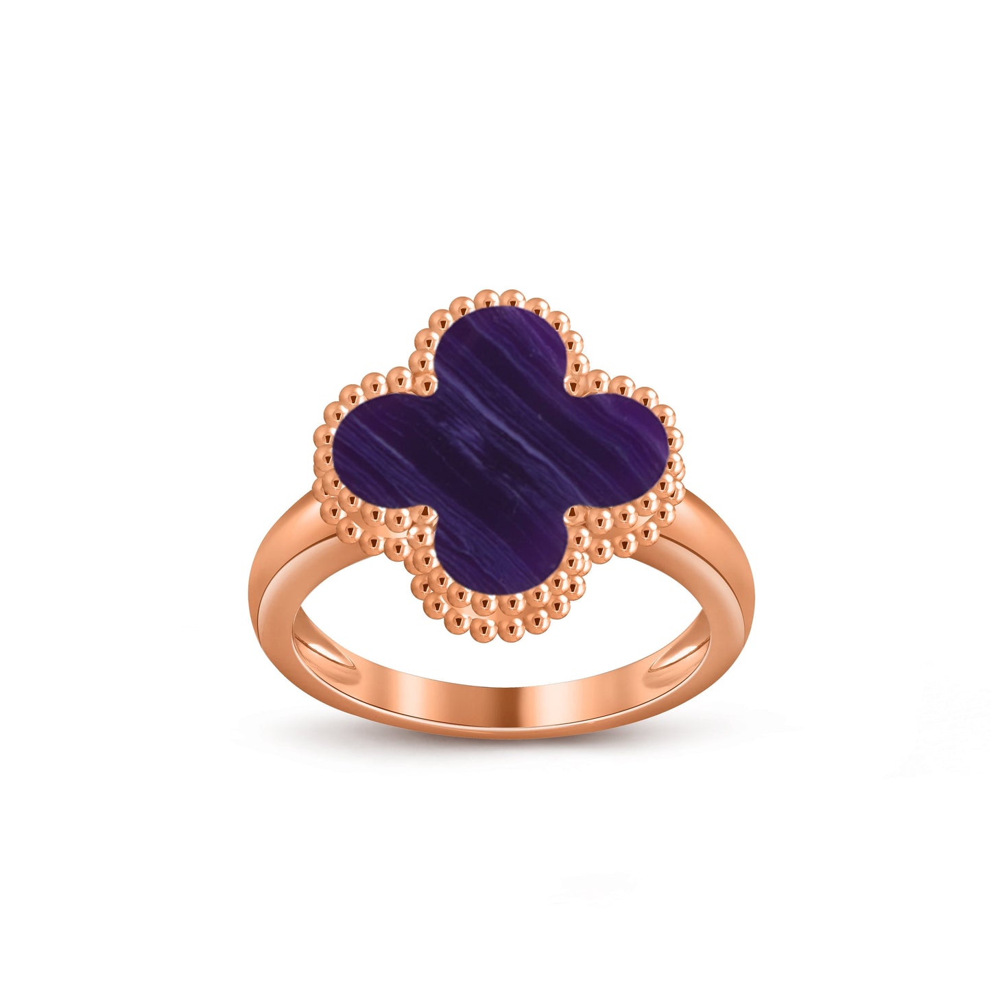 [Garvey]LUCKY CLOVER VINTAGE ROSE GOLD RING COLLECTION