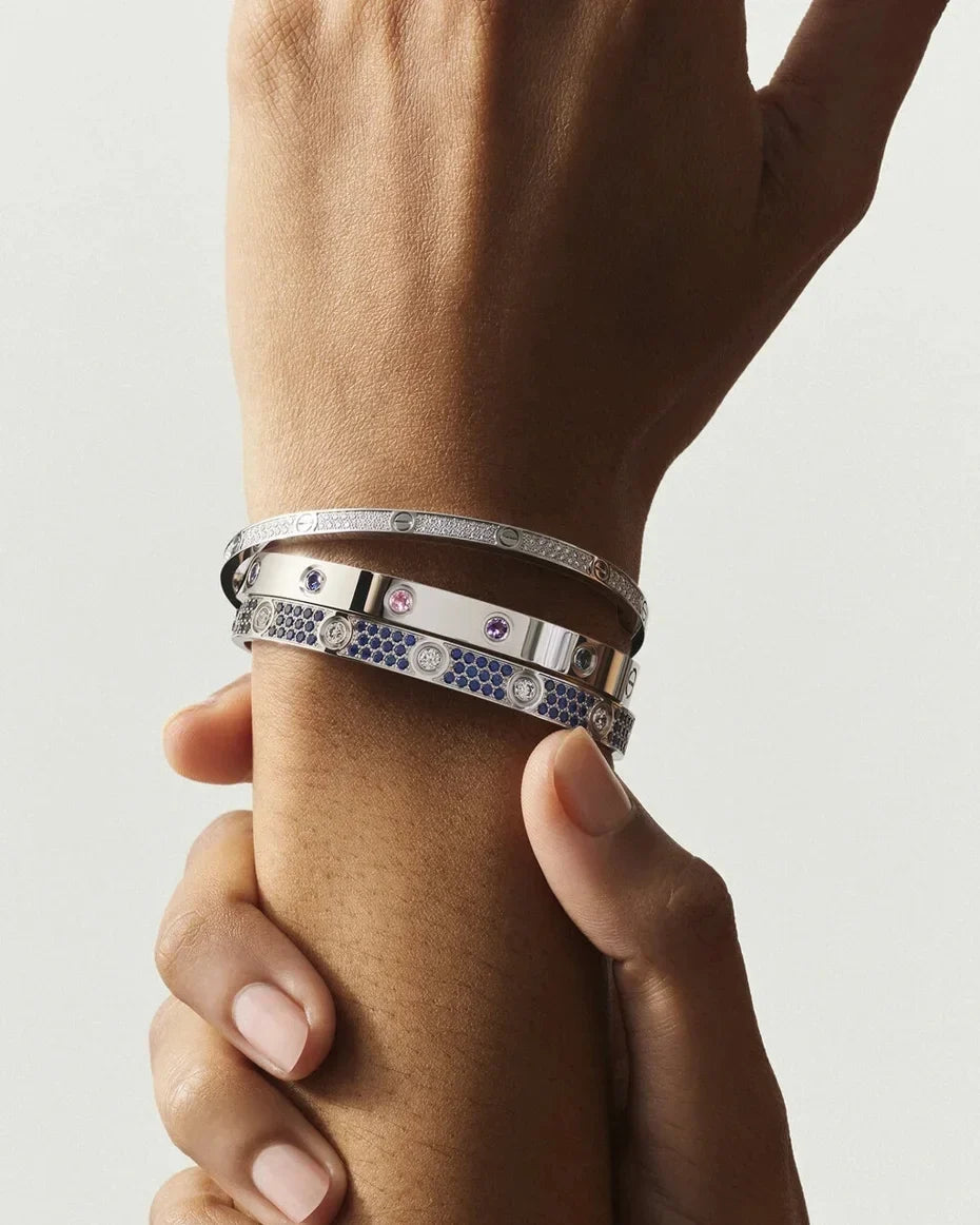 [Garvey]CLASSIC 6.1MM LOVE BRACELET 10-DIAMOND FULL PAVÉ