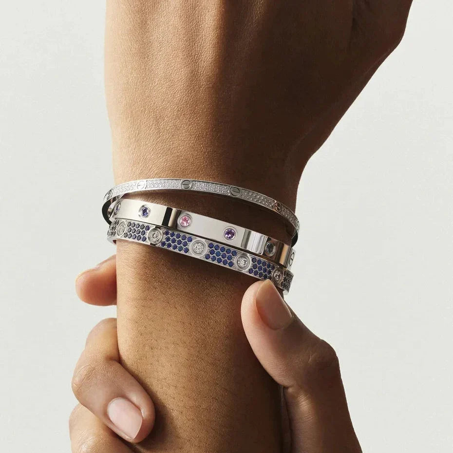 [Garvey]CLASSIC 6.1MM LOVE BRACELET 10-DIAMOND MULTICOLOR