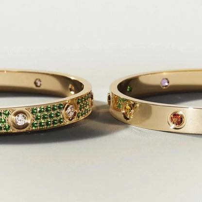 [Garvey]CLASSIC 6.1MM LOVE BRACELET 10-DIAMOND MULTICOLOR