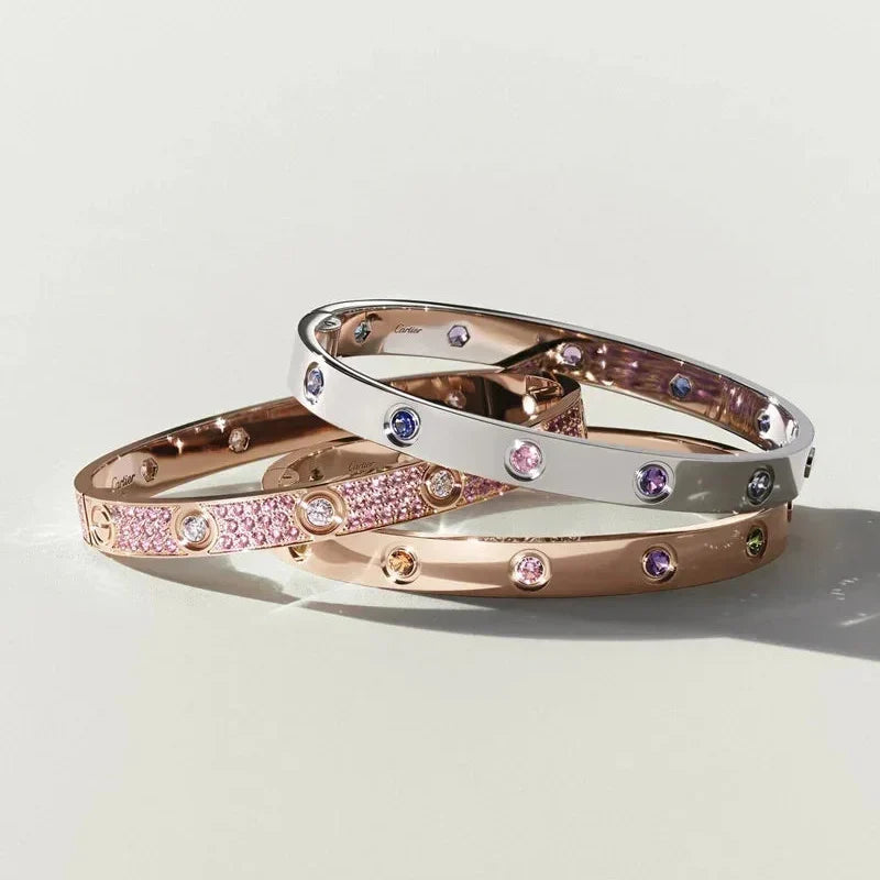 [Garvey]CLASSIC 6.1MM LOVE BRACELET 10-DIAMOND MULTICOLOR