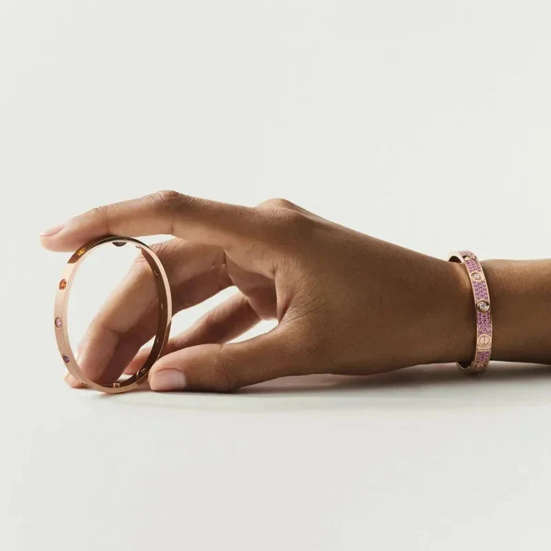 [Garvey]CLASSIC 6.1MM LOVE BRACELET 10-DIAMOND MULTICOLOR