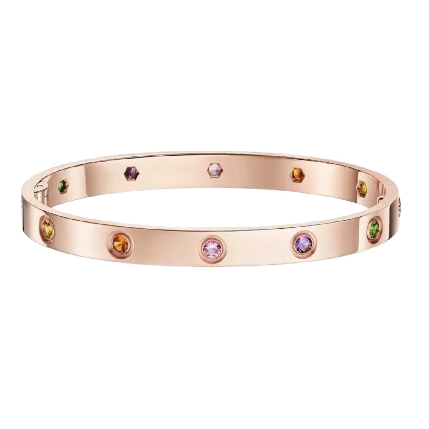 [Garvey]CLASSIC 6.1MM LOVE BRACELET 10-DIAMOND MULTICOLOR