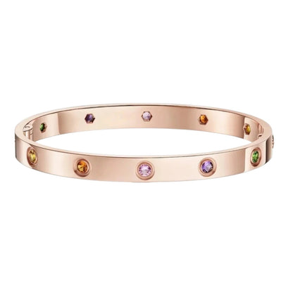 [Garvey]CLASSIC 6.1MM LOVE BRACELET 10-DIAMOND MULTICOLOR