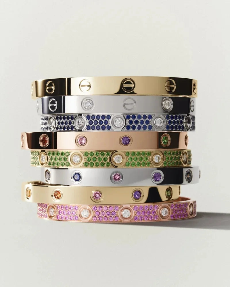 [Garvey]CLASSIC 6.1MM LOVE BRACELET 10-DIAMOND FULL PAVÉ