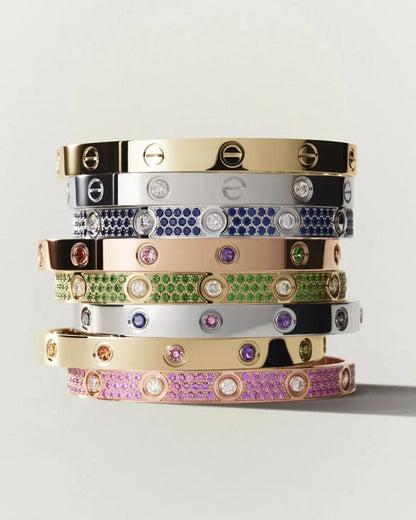 [Garvey]CLASSIC 6.1MM LOVE BRACELET 10-DIAMOND FULL PAVÉ