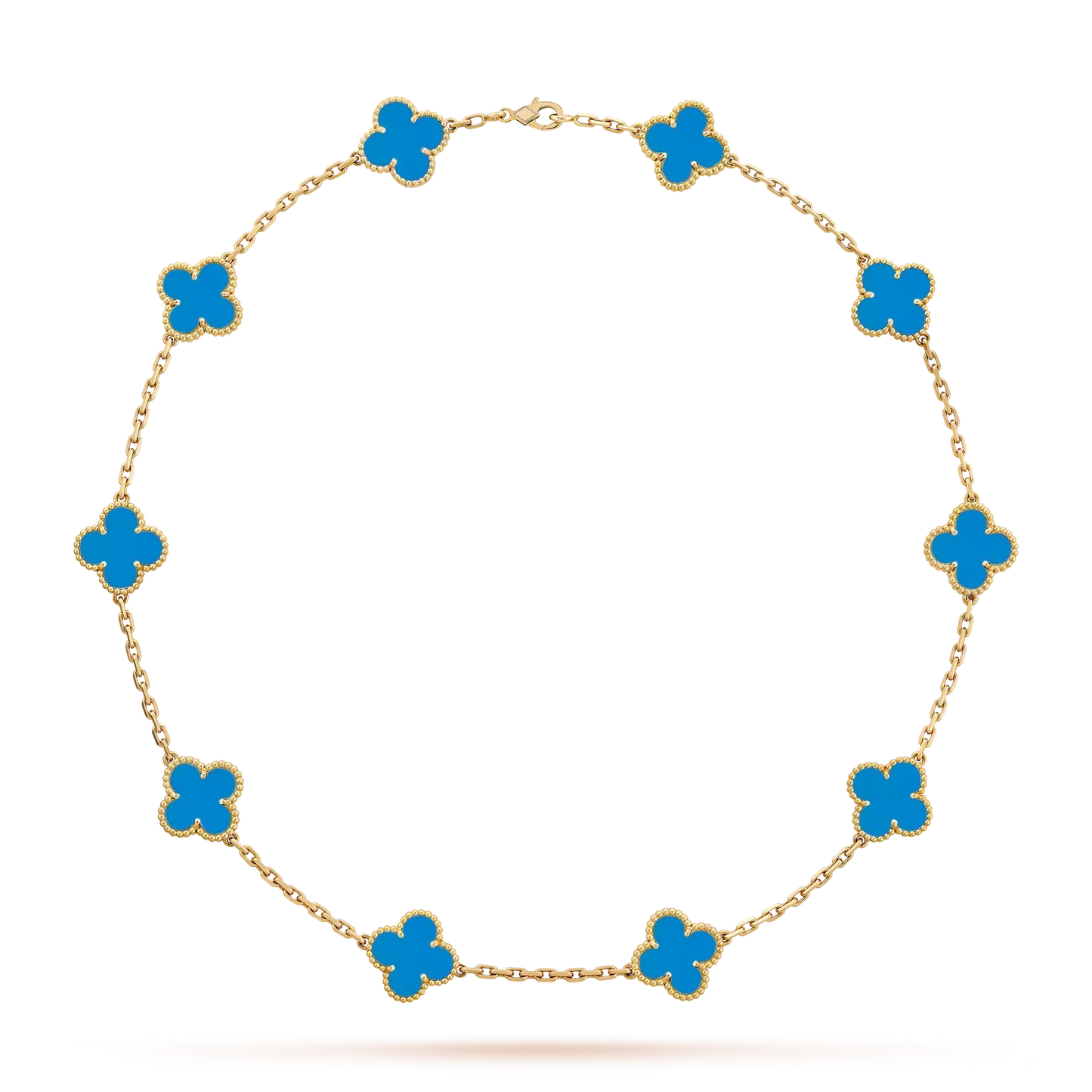 [Garvey]CLASSIC LUCKY 10-MOTIF CLOVER NECKLACE GOLD COLLECTION