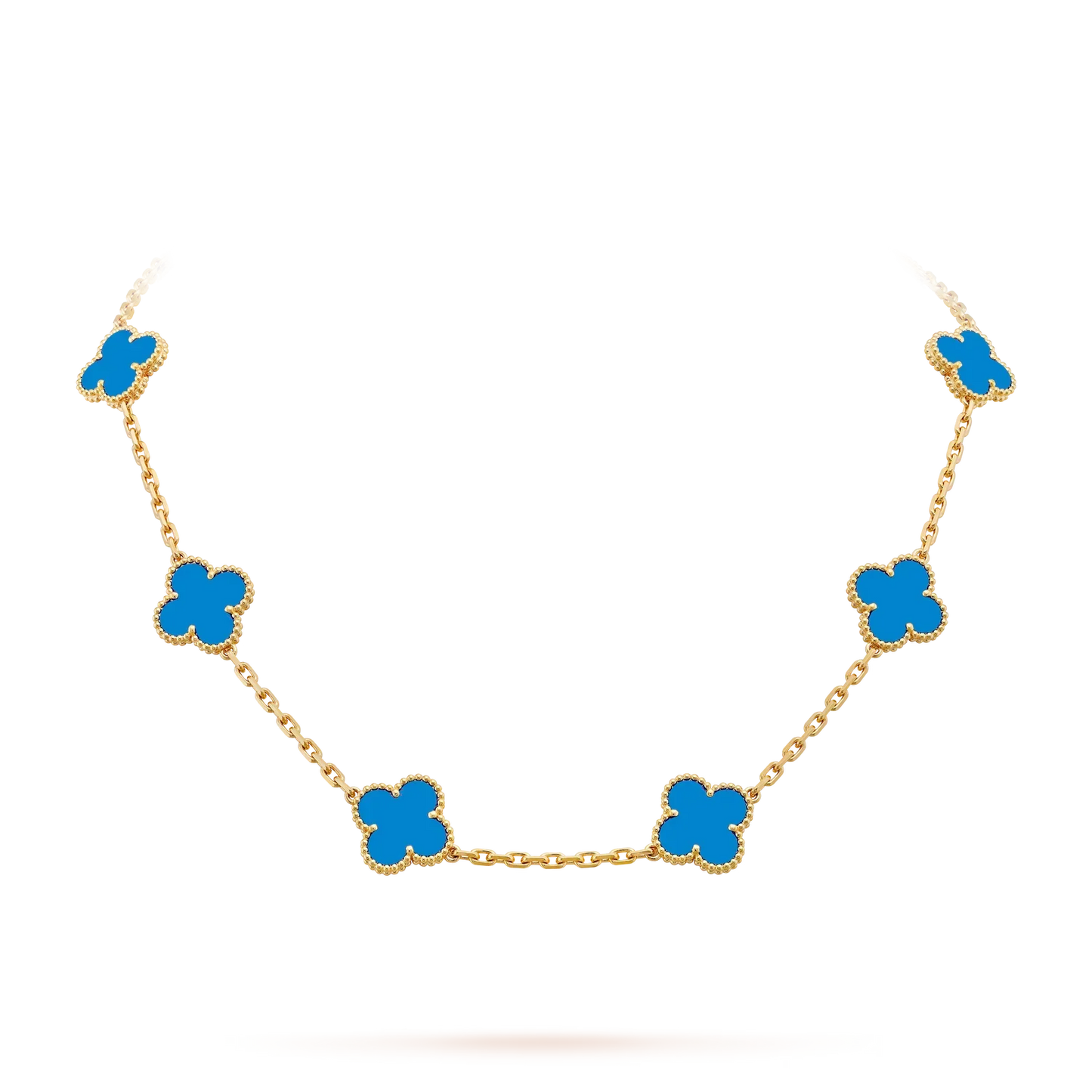 [Garvey]CLASSIC LUCKY 10-MOTIF CLOVER NECKLACE GOLD COLLECTION