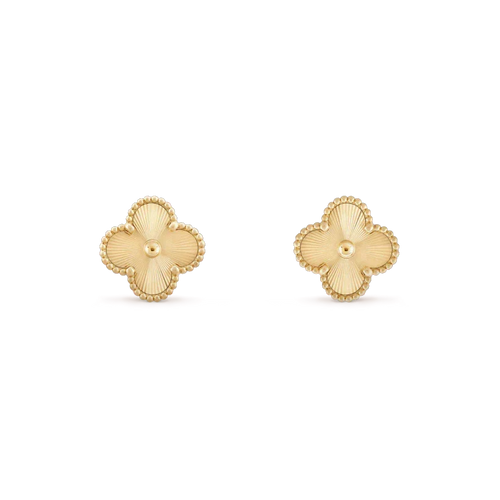 [Garvey ]CLOVER MINI 9.5MM LASER EARRINGS