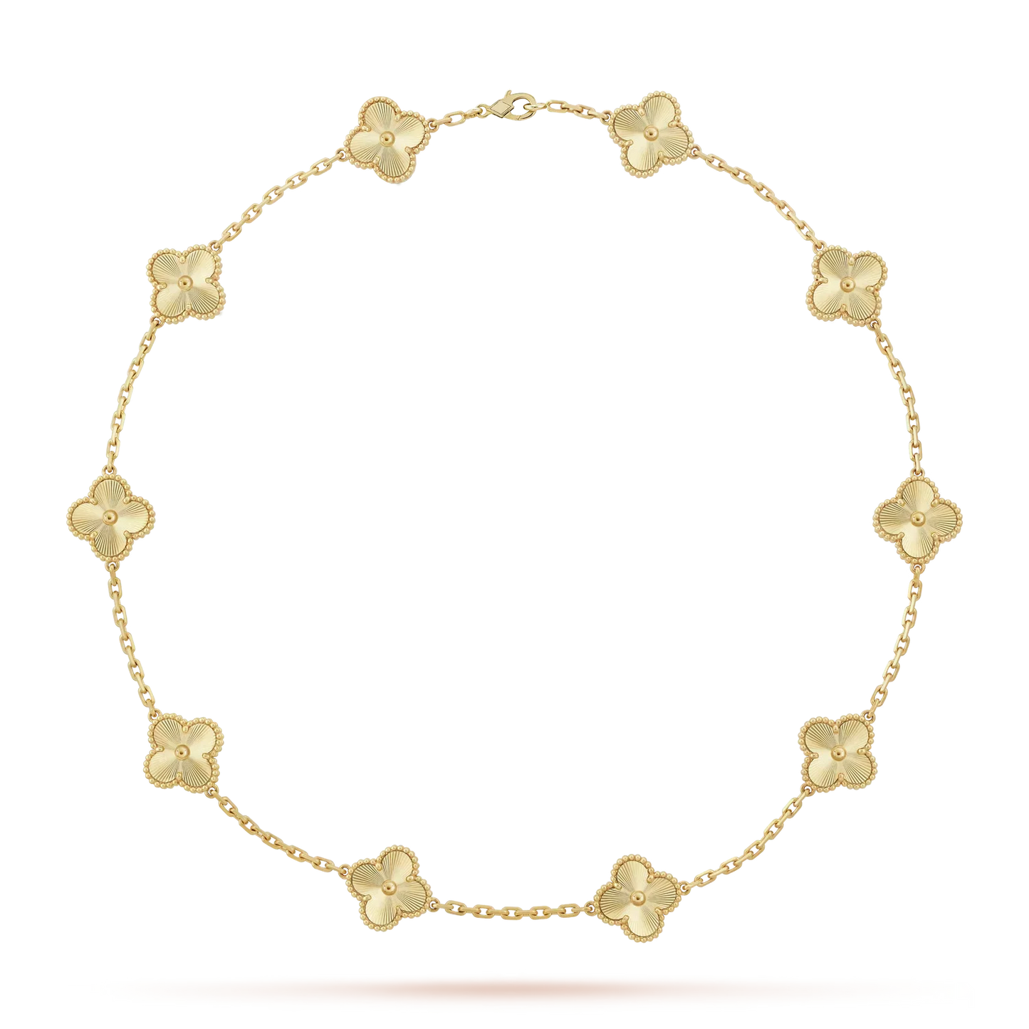 [Garvey]CLASSIC LUCKY 10-MOTIF CLOVER NECKLACE GOLD COLLECTION