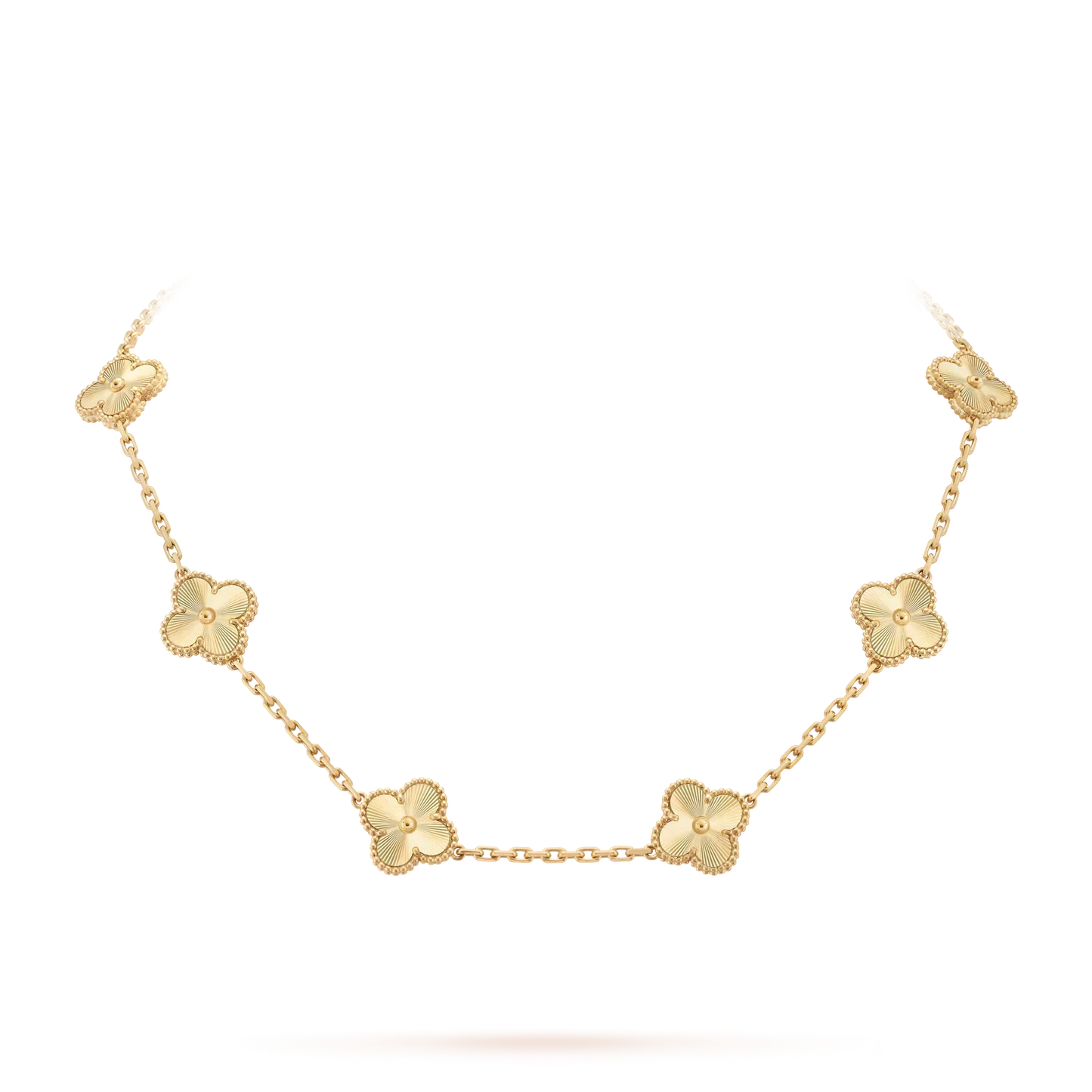 [Garvey]CLASSIC LUCKY 10-MOTIF CLOVER NECKLACE GOLD COLLECTION