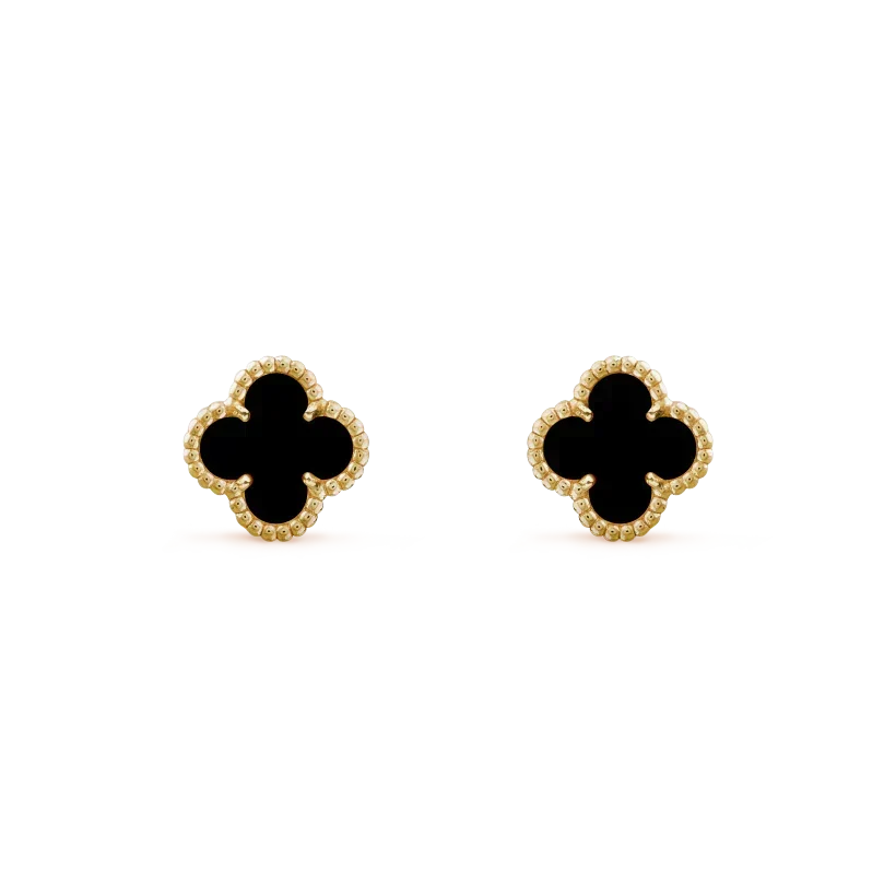 [Garvey ]CLOVER MINI 9.5MM BLACK MOP EARRINGS