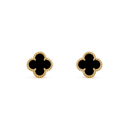 [Garvey ]CLOVER MINI 9.5MM BLACK MOP EARRINGS