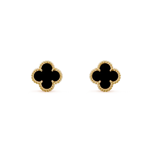 [Garvey ]CLOVER MINI 9.5MM BLACK MOP EARRINGS