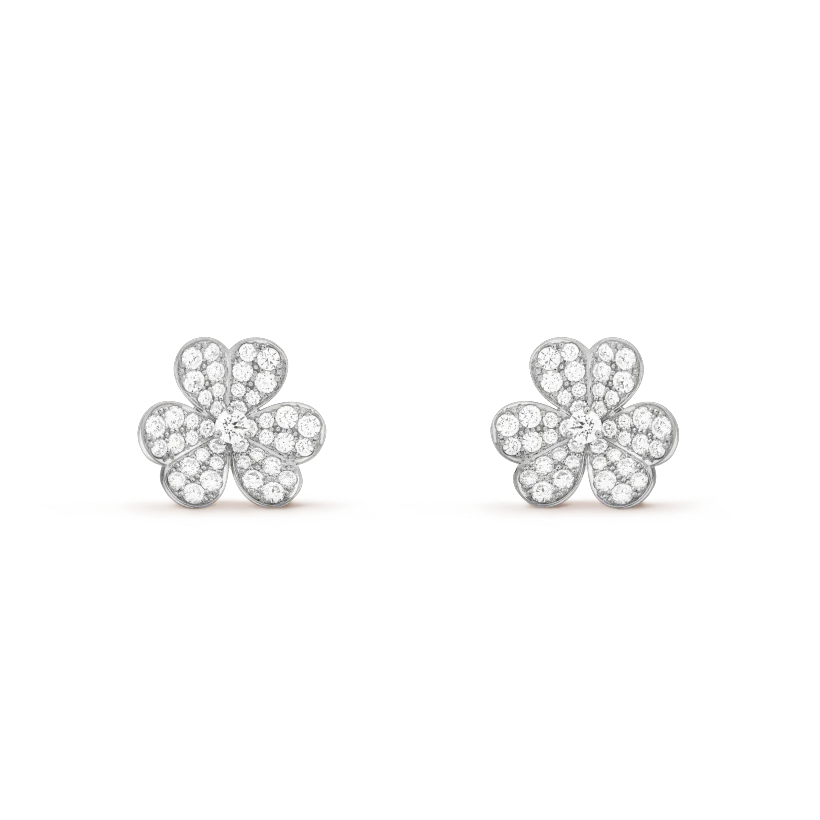 [Garvey ]CLOVER COMOS DIAMOND EARRINGS SILVER