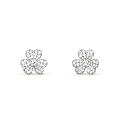 [Garvey ]CLOVER COMOS DIAMOND EARRINGS SILVER