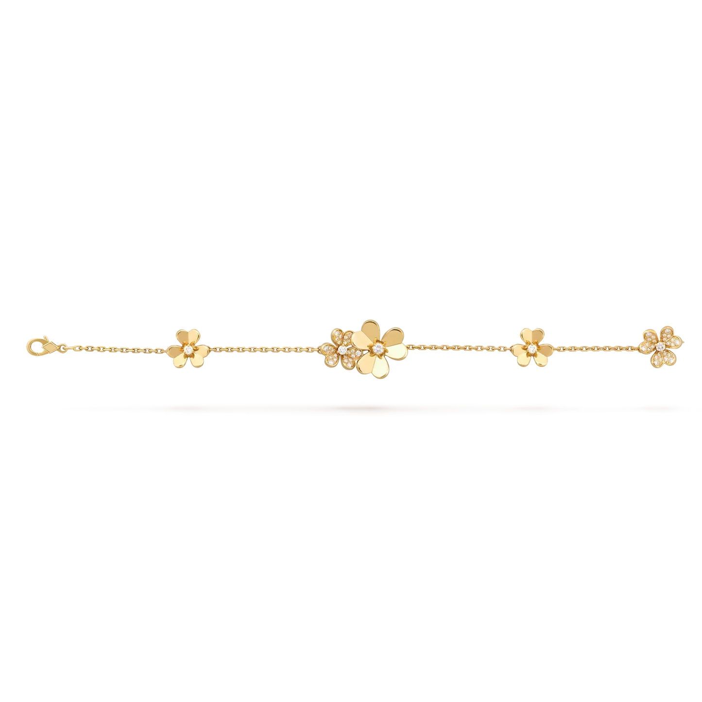 [Garvey]LUMINOUS BLOSSOM 5-MOTIF CHARM BRACELET