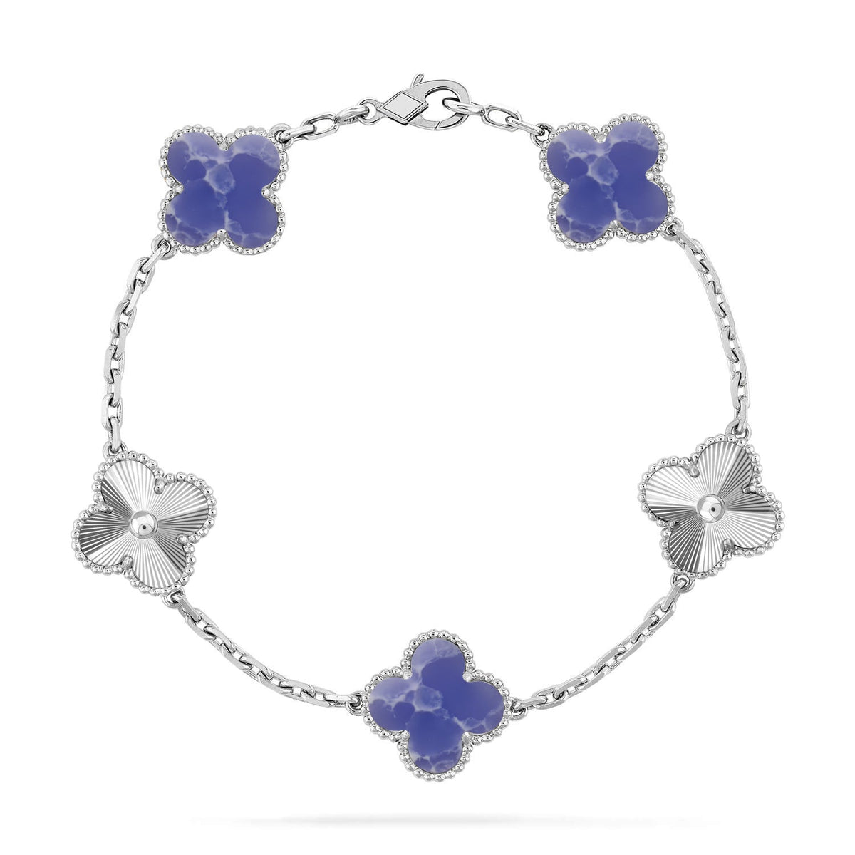 [Garvey ]CLOVER 5 MOTIF BLUE VEINS BRACELET COLLECTION