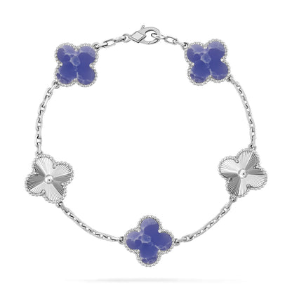 [Garvey ]CLOVER 5 MOTIF BLUE VEINS BRACELET COLLECTION