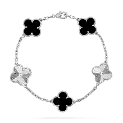 [Garvey ] CLOVER 5 MOTIF ONYXS BRACELET COLLECTION