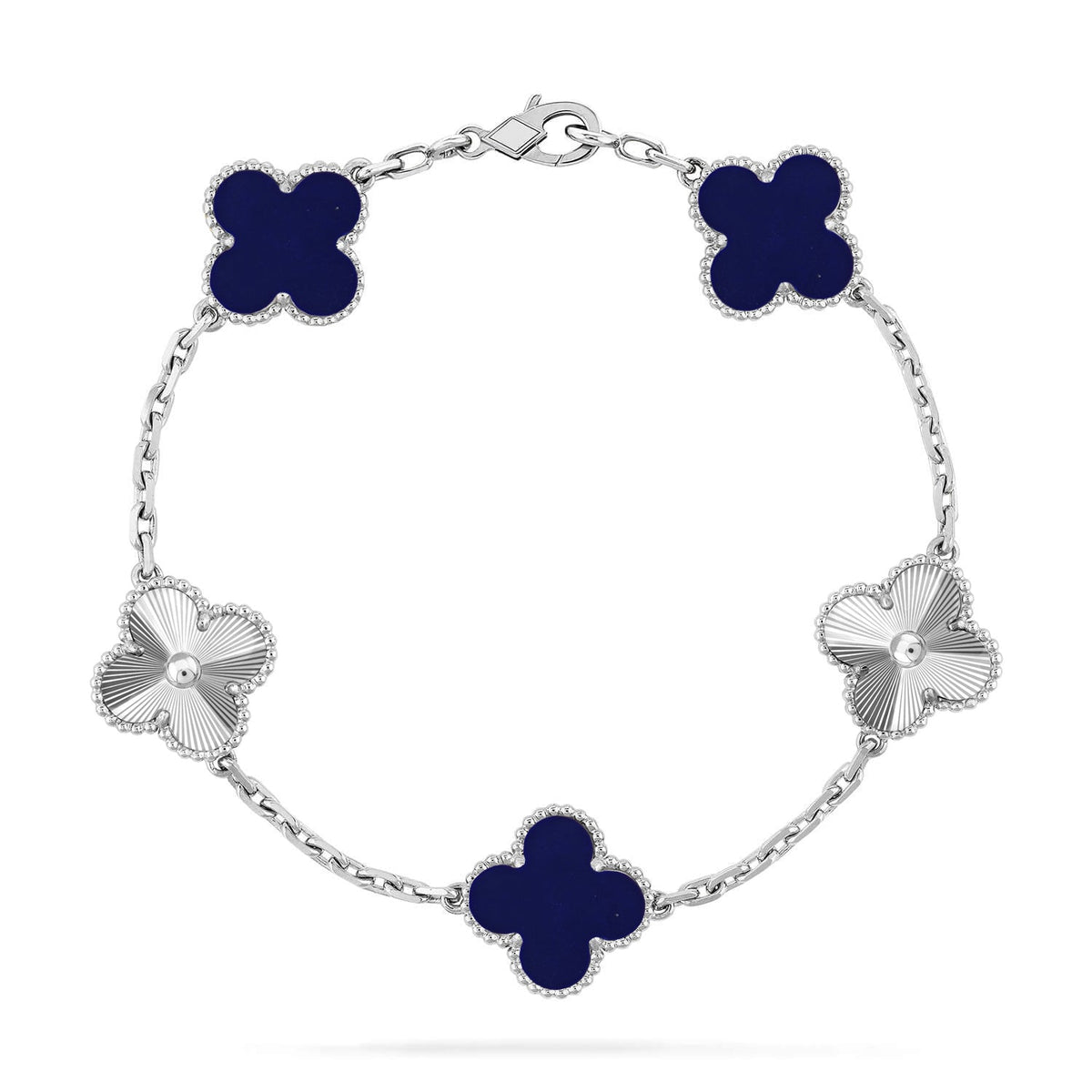[Garvey ]CLOVER 5 MOTIF LAPIS LAZULI BRACELET COLLECTION