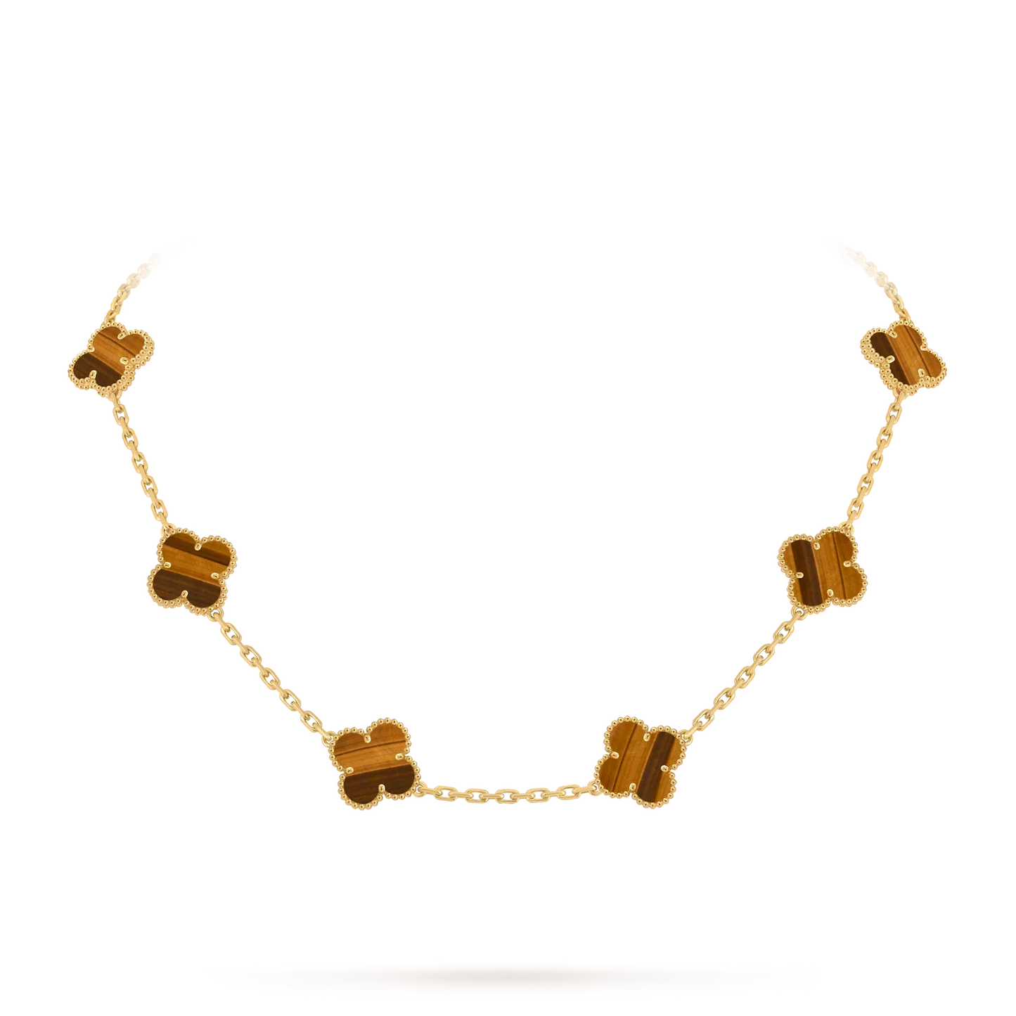 [Garvey]CLASSIC LUCKY 10-MOTIF CLOVER NECKLACE GOLD COLLECTION