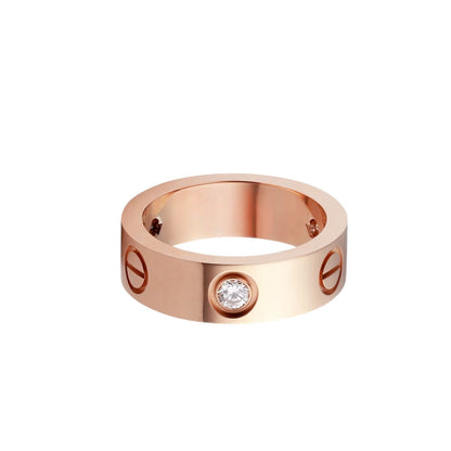 [Garvey]LOVE 5.5MM 3 DIAMONDS RING