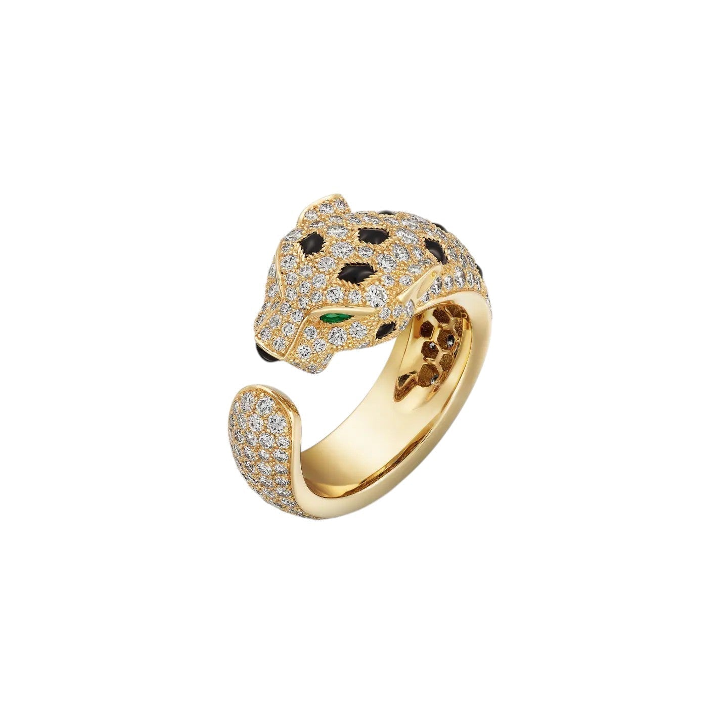 [Garvey]PANTHÈRE DE DIAMOND HALF-PAVÉ MEDIUM RING