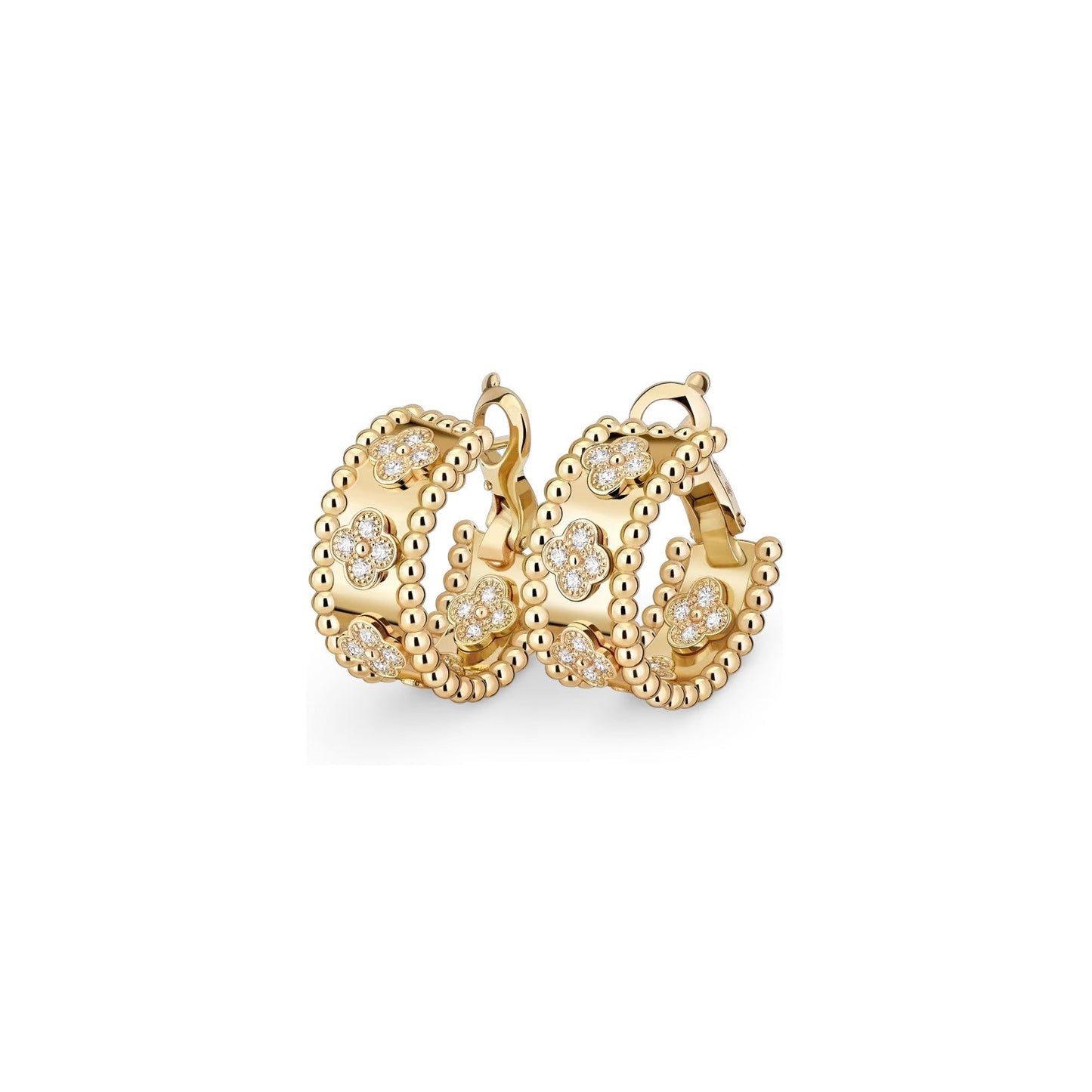[Garvey]KALEIDOSCOPE CLOVER HOOP EARRINGS