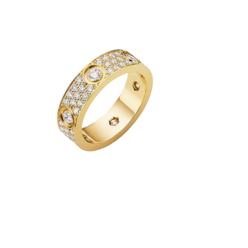 [Garvey]LOVE 5.5MM FULL-PAVÉ 6-DIAMOND RING