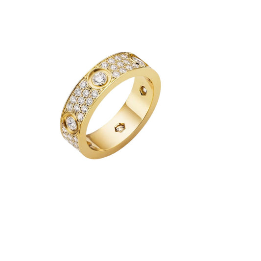 [Garvey]LOVE 5.5MM FULL-PAVÉ 6-DIAMOND RING