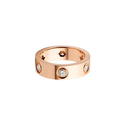 [Garvey]LOVE 5.5MM 6 DIAMONDS RING