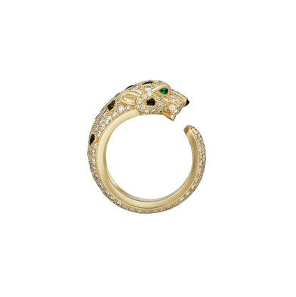 [Garvey]PANTHÈRE DE DIAMOND HALF-PAVÉ MEDIUM RING