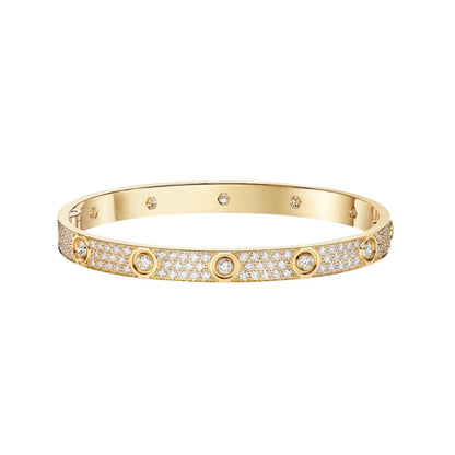 [Garvey]CLASSIC 6.1MM LOVE BANGLE - 10-DIAMOND FULL PAVÉ