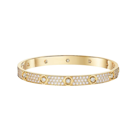 [Garvey]CLASSIC 6.1MM LOVE BANGLE - 10-DIAMOND FULL PAVÉ