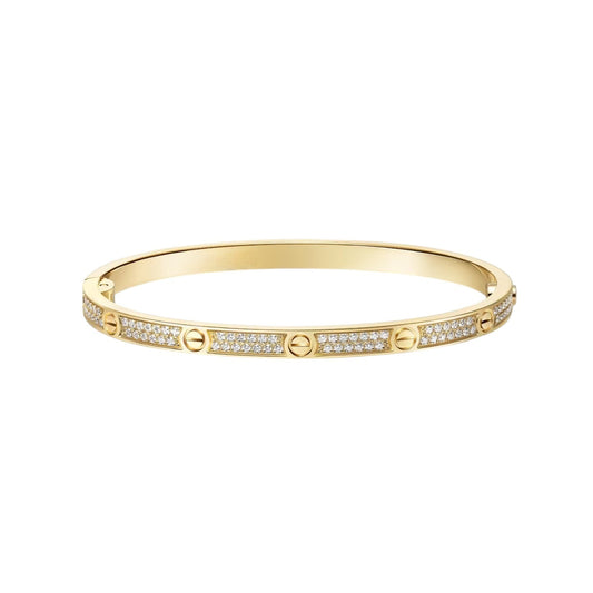 [Garvey]CLASSIC 3.65MM LOVE FULL PAVE BANGLE