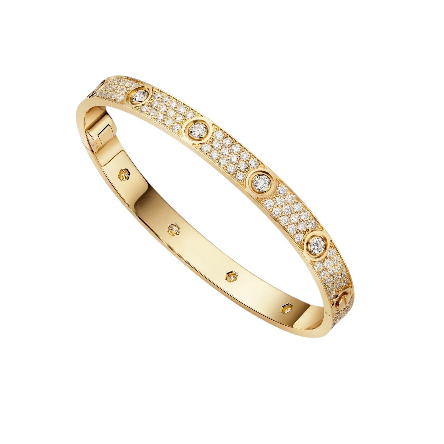 [Garvey]CLASSIC 6.1MM LOVE BANGLE - 10-DIAMOND FULL PAVÉ