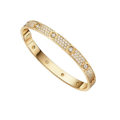 [Garvey]CLASSIC 6.1MM LOVE BANGLE - 10-DIAMOND FULL PAVÉ