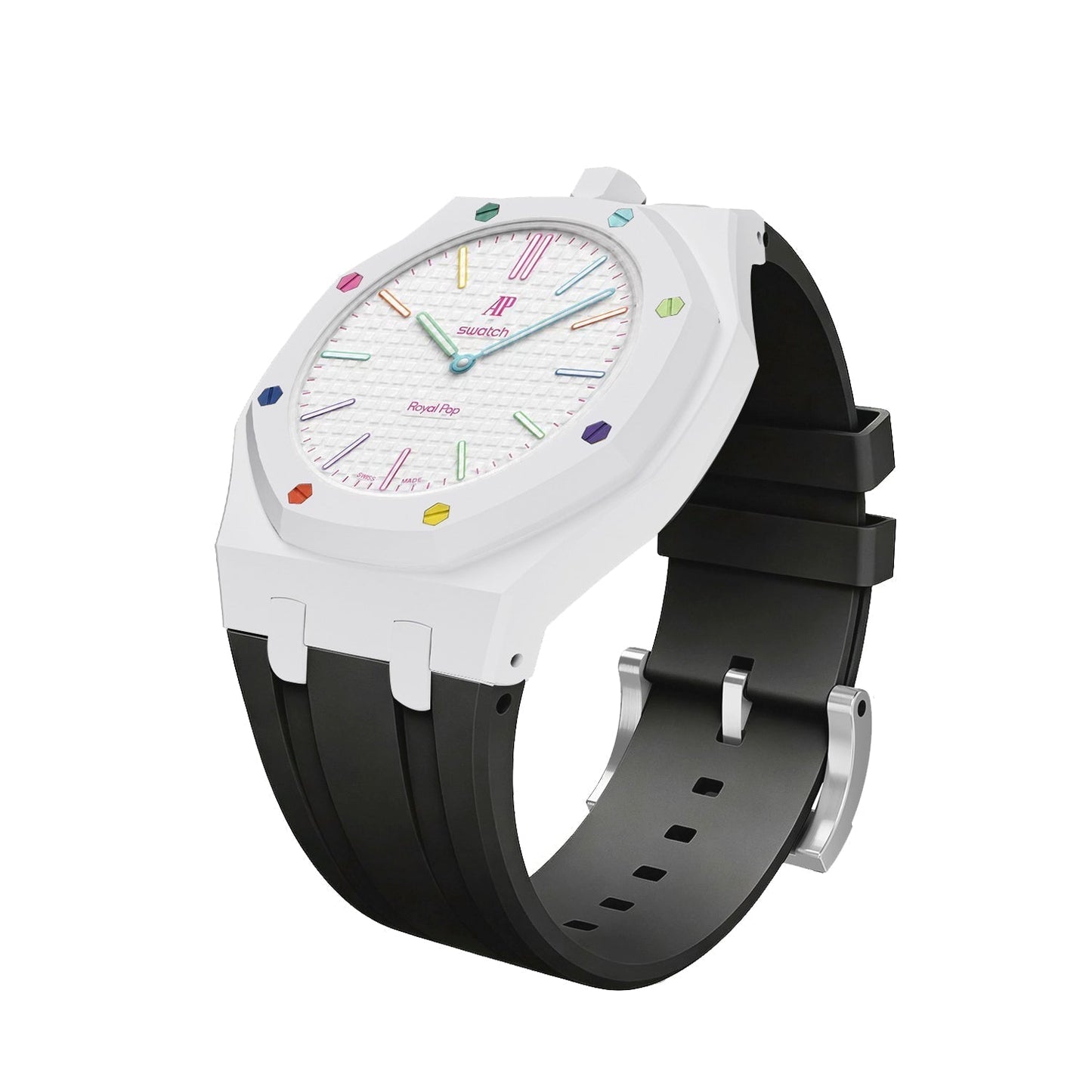 [Garvey]Royal Oak Pop Exclusive Bioceramic Case & Silicone Strap Mix Color