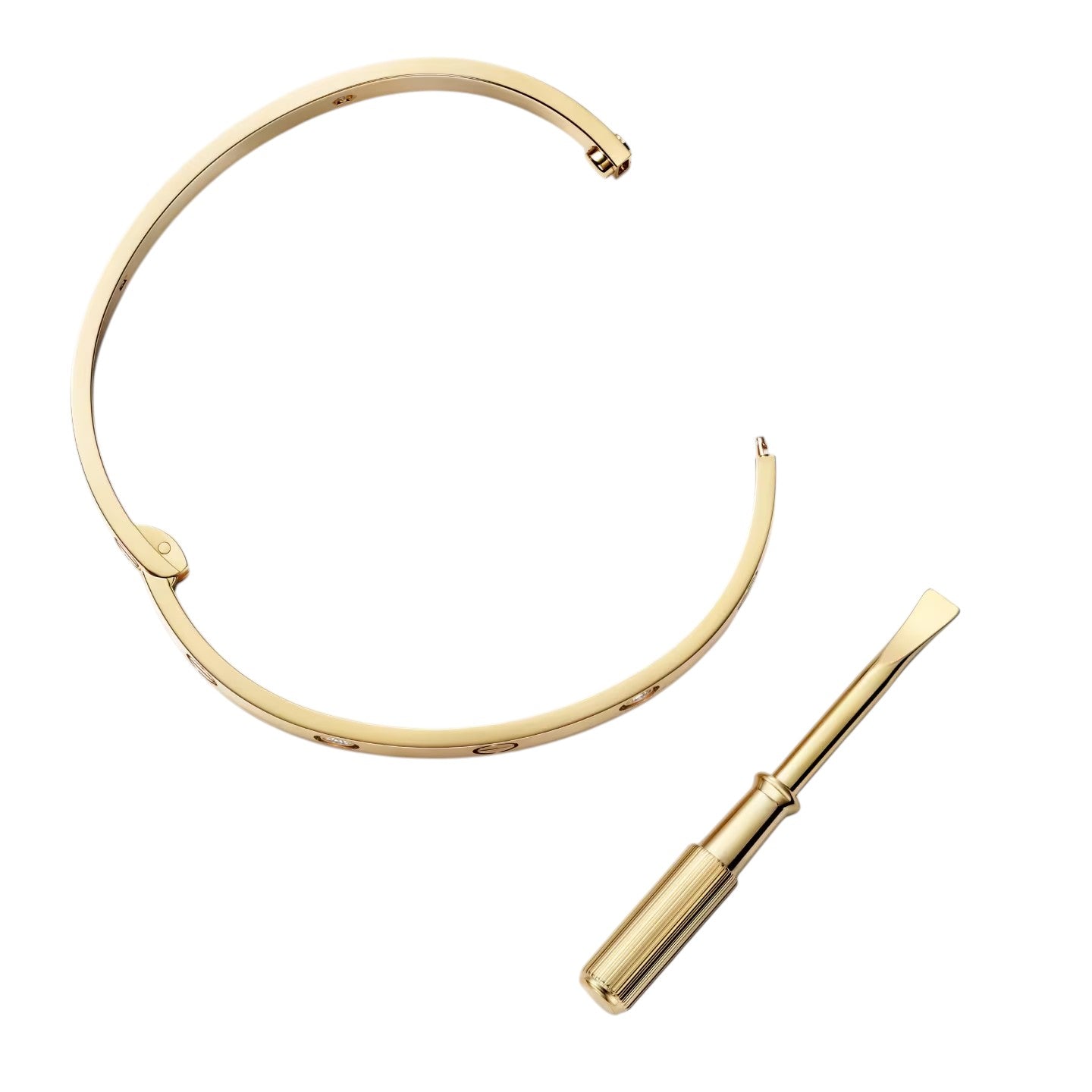 [Garvey]CLASSIC 6.1MM LOVE SINGLE-SCREW CLOSURE BANGLE - 4-DIAMOND