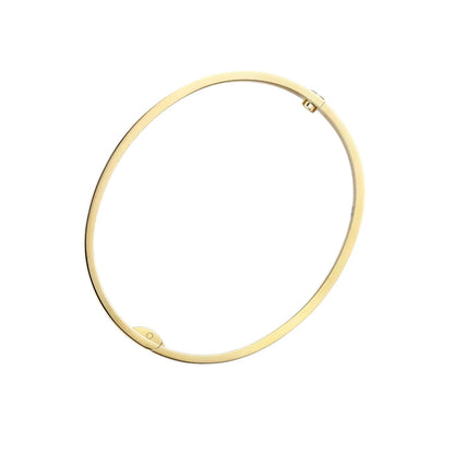 [Garvey]CLASSIC 6.1MM LOVE SINGLE-SCREW CLOSURE BANGLE - 4-DIAMOND