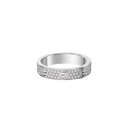 [Garvey]LOVE 4MM PAVÉ DIAMOND RING